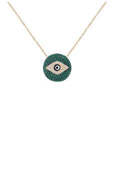 Gabi Rielle推荐, Gabi Rielle | 14K Yellow Gold Vermeil Pave CZ Pendant Necklace商品图片 4.8折