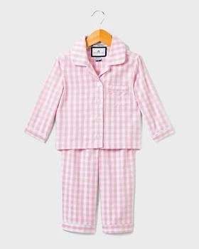 Petite Plume | Kid's Gingham 2-Piece Pajama Set, Size 6M-14,商家Neiman Marcus,价格¥440