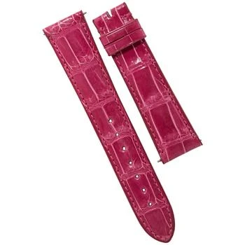 Hadley Roma | Hot Pink 21 MM Alligator Leather Strap,商家Jomashop,价格¥163