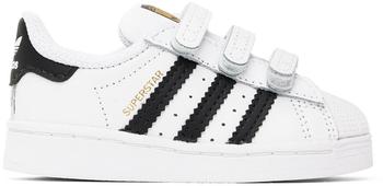 Adidas | Baby White & Black Superstar Sneakers商品图片,独家减免邮费