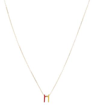 商品Persée | Exclusive to Mytheresa – 18kt gold necklace with enamel,商家MyTheresa,价格¥3609图片