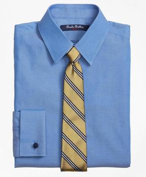 推荐Boys Non-Iron Supima® Pinpoint Cotton French Cuff Dress Shirt商品