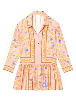 sandro连衣裙好用吗, Sandro | Alexiane Printed Silk Mini Dress商品图片 4折