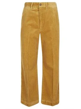 Ralph Lauren | Polo Ralph Lauren Corduroy Wide-Leg Cropped Trousers,商家Cettire,价格¥1145