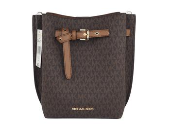 mk水桶包, Michael Kors | Michael Kors Emilia Small Signature PVC Bucket Bag Messenger Handbag (Women's Signature)商品图片 7.5折