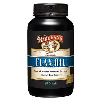 商品Barlean's Organic Oils | Highest Lignan Content Cold Pressed Flax Oil, Capsules,商家Walgreens,价格¥189图片
