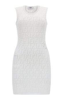 Fendi | Fendi Allover FF Motif Sleeveless Crewneck Dress商品图片,额外9折, 额外九折
