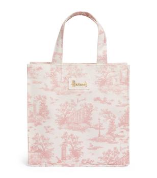 [HAZZYS]Signature H Toile Shopper Bag★人気★ Harrods Small Toile Shopper Bag - Tote Bags - BeyondStyle