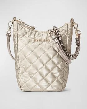 MZ Wallace | Crosby Go Metallic Quilted Crossbody Bag 