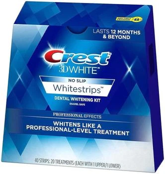 Crest | Crest 3D No Slip Whitestrips Professional Effects Teeth Whitening Kit 20 ea,商家Amazon US editor's selection,价格¥360