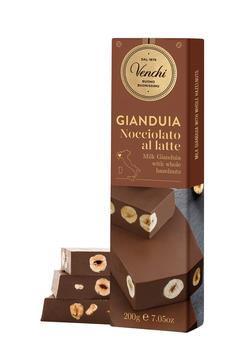 Venchi | Milk Chocolate Gianduja with Hazelnuts Soft Bar 200g商品图片,