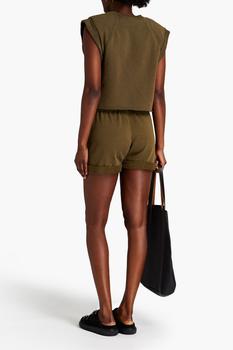 FRAME | Organic French Pima cotton-terry shorts商品图片,4.4折