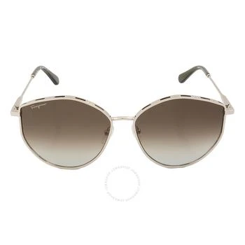 Salvatore Ferragamo | Green Gradient Horn Ladies Sunglasses SF264S 709 60 1.8折, 满$200减$10, 满减