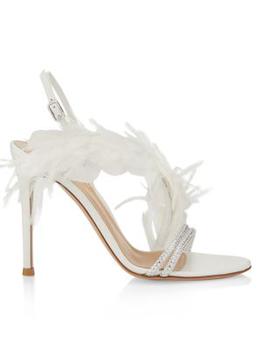 推荐Anthea Feather Leather Sandals商品