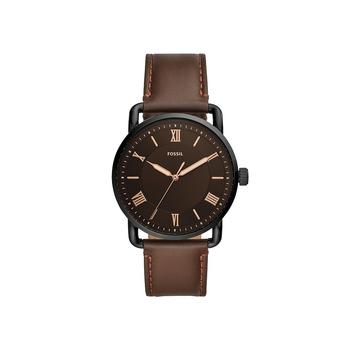 Fossil | Men's Copeland Brown Leather Strap Watch 42mm商品图片,5折