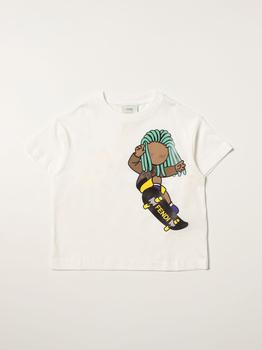 推荐Fendi cotton T-shirt with graphic print商品