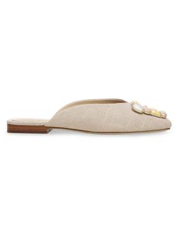 美国sam edelman拖鞋, Sam Edelman | Lavina 4 Embellished-Buckle Mules商品图片 6.9折