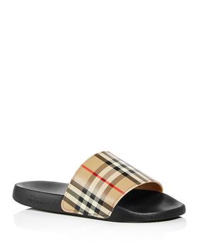 推荐Men's Furley Vintage Check Slide Sandals商品