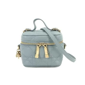[二手商品] Dior | Dior Vanity Diortravel  Leather Shoulder Bag (Pre-Owned) 6.4折