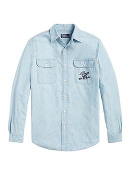 ralph lauren sport, Ralph Lauren | Chambray Long-Sleeve Sport Shirt商品图片 7折