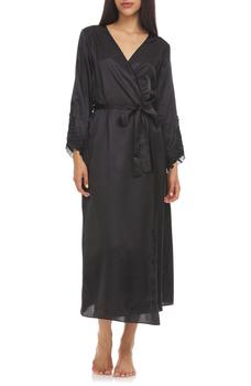 Flora Nikrooz, Flora Nikrooz | Stella Belted Lace Trim Satin Robe商品图片 5.8折
