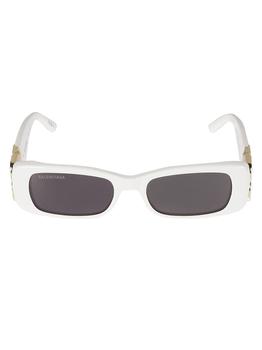 推荐Balenciaga Eyewear Logo Sided Rectangle Sunglasses商品