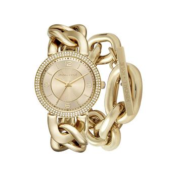 推荐iTouch Women's Chunky Chain Gold-Tone Metal Bracelet Watch商品