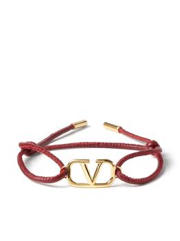 推荐Vlogo signature leather bracelet商品