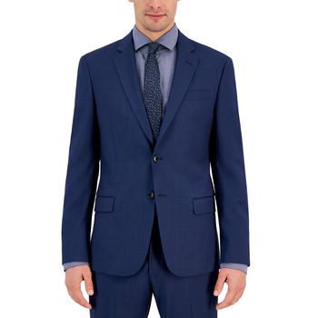 商品Armani Exchange | Men's Slim-Fit Blue Textured Wool Blend Suit Jacket,商家Macy's,价格¥3650图片