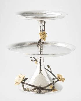 Michael Aram | Gold Orchid Two-Tier Etagere,商家Neiman Marcus,价格¥2372