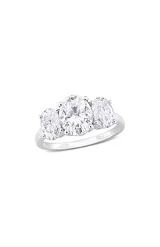 DELMAR | Sterling Silver Oval Cut Created Moissanite Engagement Ring,商家Nordstrom Rack,价格¥1868