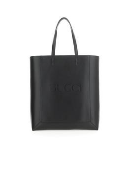 Gucci | Gucci Logo Debossed Strapped Tote Bag商品图片,