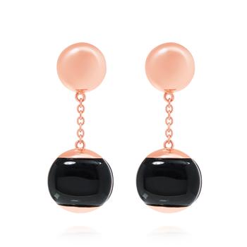 商品Roberto Coin | Roberto Coin 18K Rose Gold and Black Jade 8.15ct.tw. Stud Drop Earrings 8882476AXERB,商家Premium Outlets,价格¥9838图片