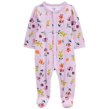 Carter's | Baby Girls Floral Snap Up Sleep and Play 独家减免邮费