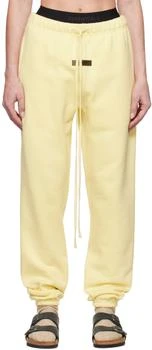 Essentials | Yellow Drawstring Lounge Pants,商家Ssense US,价格¥282