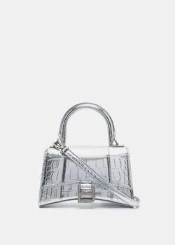 推荐Balenciaga Silver Hourglass XS Top Handle Bag商品