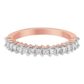 Haus of Brilliance | 10K Rose Gold Flashed .925 Sterling Silver Diamond Band Ring,商家Premium Outlets,价格¥3058