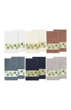 Linum Home Textiles | Zoe Embellished Bath Towel - Set of 2 - Midnight Blue,商家Nordstrom Rack,价格¥540