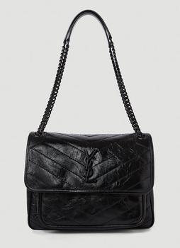 圣罗兰黑鸦片, Yves Saint Laurent | Niki Medium Shoulder Bag in Black商品图片 