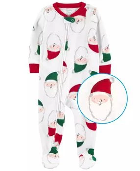 Carter's | Baby 1-Piece Santa Fleece Footed Pajamas,商家Macy's,价格¥118