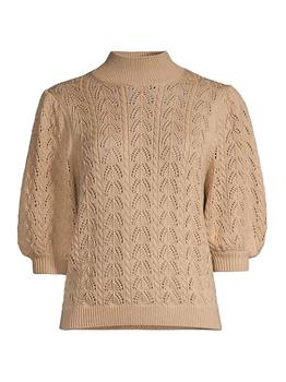 美利奴唇膏, Elie Tahari | Merino Wool Puff Sleeve Sweater商品图片 2.9折