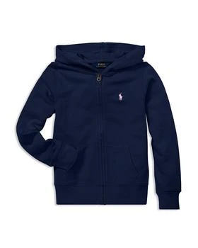 Ralph Lauren | Girls' French Terry Zip-Up Hoodie - Big Kid 满1件减$2.40, 满一件减$2.4