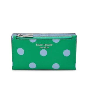 Kate Spade | Morgan Sunshine Dot Printed Pvc Small Slim Bifold Wallet,商家Zappos,价格¥819