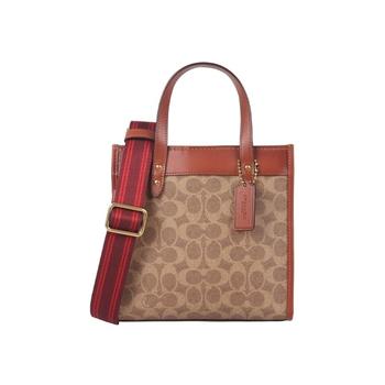 coach女包手提包, Coach | 香港直邮COACH 专柜款女士PVC配皮单肩手提包C3866B4SI0商品图片 额外8.2折x额外9折, 额外八二折, 额外九折