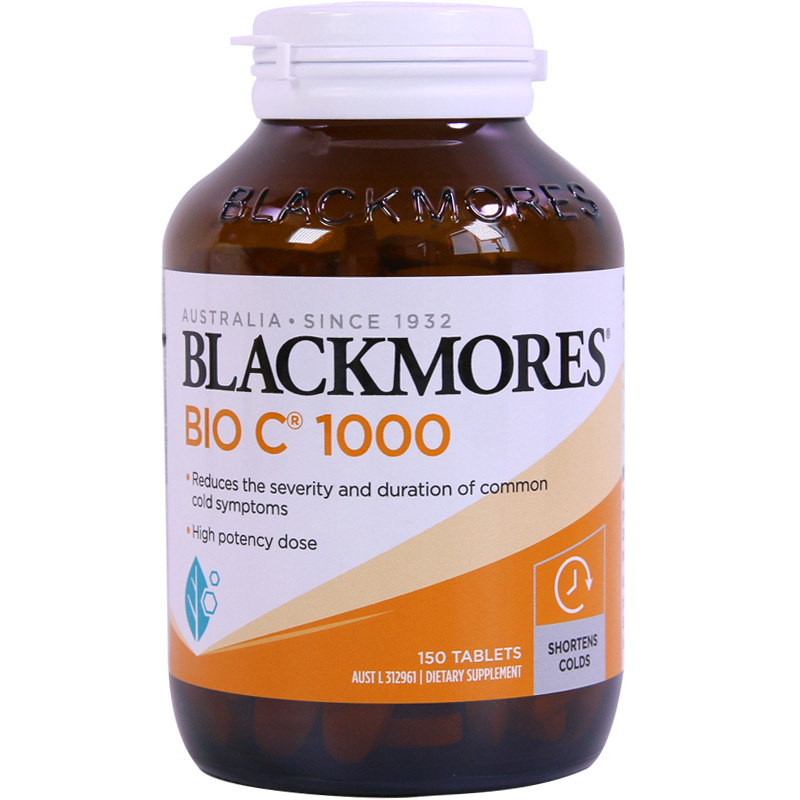 商品澳洲blackmores VC bio c进口天然活性维生素C片150粒成人1000mg图片