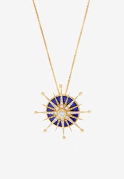 商品Falamank | Written In The Stars Collection Wandering Star Diamond Necklace in 18-karat Yellow Gold,商家Thahab,价格¥29021图片