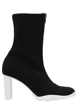 Alexander McQueen | Slim Tread Boots, Ankle Boots White/Black 3折
