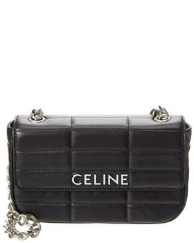 Celine | CELINE Monochrome Quilted Leather Shoulder Bag 6.3折