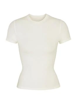 SKIMS | 【angelababy同款】SKIMS女士短袖T恤圆领上衣,商家Saks Fifth Avenue,价格¥358