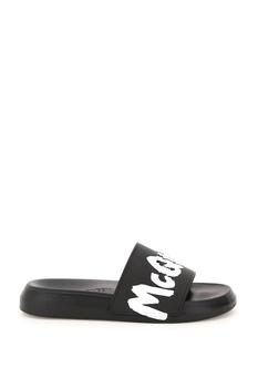 Alexander McQueen | 'McQUEEN GRAFFITI' RUBBER SLIDERS商品图片,额外6.5折, 额外六五折